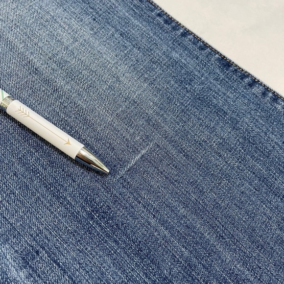 Nwt $79 Abercrombie & Fitch Flare Pants Blue Jeans 100% Cotton Vintage Y2K 12 R - Picture 9 of 12